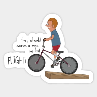 Regular Size Rudy Bike jump Sticker